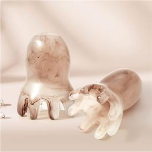 2 Pcs Octopus Head Massager Comb, Point Massage Comb, Back Neck and Back Manual Deep Tools, Handheld Palm Full Body 8-Legged Acupressure Gentle Self Pressure Point Tool