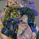 6 Pcs Satin Lined Scrub Caps Women Nurse Surgical Hat with Buttons Ponytail Working Adjustable Shower Caps Tie Back