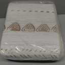 Nakagishi Runner Rug Kitchen Washable Rugs: 2x6 Non-Slip Boho Soft Modern Stain Resistant Indoor Floor Neutral Farmhouse Throw Carpet for Hallway Bathroom Laundry Room Entryway Bedroom- Beige