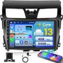 8 Core 4+64G Inefala for Nissan Altima 2013-2018 Android Car Radio Stereo with Wireless Carplay Android Auto, 10.1" Touch Screen with GPS WiFi BT5.0 FM/RDS EQ/DSP SWC 59UI Canbus Backup Camera MIC