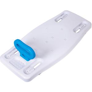 Carex Portable Shower Bench - Shower Bath Seat - Fits tub having width in the range of 19"-28". Comfortable Contoured Seating Area with 300 Pound Weight Capacity, Portable and Easy to Store