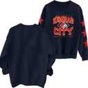 MNLYBABY Football Sweatshirt Women Game Day Sweatshirts in My Game day Era 87 Graphic Long Sleeve Tops (Blue, XL)