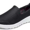Skechers Women's Go Walk Joy Sneaker (5, Black/White)