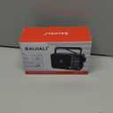 Portable AM/FM Transistor Radio with Loud Speaker, Battery or USB Powered - Compact Emergency Radio for Indoor, Outdoor, Travel & Storms (Model BJL-671) (Gray)