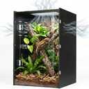 16x16x24 PVC Reptile Terrarium, 25 Gallon Tank for Adult Reptiles Habitat