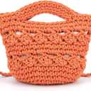 Ayliss Straw Crossbody Bags for Women Straw Beach Bag Tote Shoulder Top Handle Satchel Clutch Purse for Summer Beach