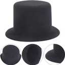 Mini Top Hat, 2pcs Miniature Top Hats for Dolls Doll Tophat Decorative Party Supplies for DIY Pets Craft Accessories Ornaments Party Decoration Cosplay Accessories