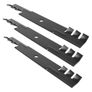 Ecreban 00273100 Mulching Blades Fit for 36" 52" Deck Tractor, 482878 Mower Blades Fit for Gravely A riens Lawn Mowers, Replace for Ex Mark 1-633482, Scag 482462, Bad Boy 038-3000-00, 3 Pack
