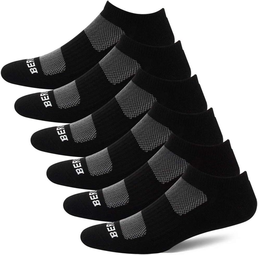 3 x BERING Women's Athletic Low Ankle Cushion Socks (6 Pairs) (9-11, Black) 3 x BERING Women's Athletic Low Ankle Cushion Socks (6 Pairs) (9-11, Black)