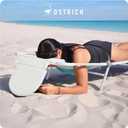 Ostrich the Ladies Comfort Lounger, Outdoor Reclining Beach Chair, White, 72 inches x 24.6 inches x 12 inches