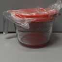 M MCIRCO 6 Pcs Glass Measuring Cups with Lids Set, 1-Cup, 2-Cup, 4-Cup Measuring Jugs with Handle, Nesting Liquid Measuring Cups for Kitchen