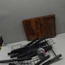 4 Tier Coffee Bar Station, Corner Bakers Rack with 5 Hooks & Wire Basket, Coffee Maker Stand for Small Space, Kitchen Storage Shelf for Entryway, Living Room, Caf, Black, 16.5"x13"x47.8"