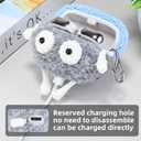 2 x Plush Case Cover Compatible with Bose Ultra Open (2024) Handmade Knitted Cartoon Creative Funny Cute Earbuds Headphone Cases (HuiS-XN+Sky Blue,for Bose Ultra Open (2024))