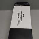 YECAYE 2 Pack Cable Management Box, Pet Friendly Cable Box Organizer for Home & Office, Child-Proof Floor Cord Cover, Cord Management and Cord Hider, Black, Small one: 12.5"x5.0" , Big one:15.7"x5.2"