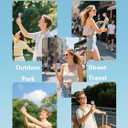 Handheld Portable Fan, 4000mAh Rechargeable Battery, 11500 RPM High-Speed Airflow with Patented Wind Tunnel Design , USB Charging, LED Battery Indicator,Lightweight Durable ABS,Up to 15 Hours Runtime