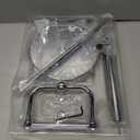 RARXTR Toilet Paper Holder Stand, Post Pivoting Design Free Standing Toilet Paper Holder with Storage for 4 Rolls, SUS304 Stainless Steel Tissue Holder with Reserve, Heavy-Duty Base (Chrome)