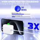 Fast Charger for iPhone 17/16/15 Charger,10FT Extra Long Fast Charging 3Pack Block USB-C to USB C Fast Charging Cable Cord for iPhone Air/17 Pro Max/iPhone 16 Pro/16 Plus/15 Pro Max,iPad Pro/Air/Mini