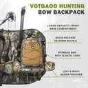 VOTAGOO Hunting Backpack with Compound Bow Holder Saddle Camo Bag Camouflage Pack for Hunter Archery, One Size