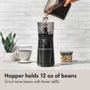 OXO Brew Conical Burr Grinder - Matte Black, Stainless Steel Burrs, One-Touch Automatic Smart Grind