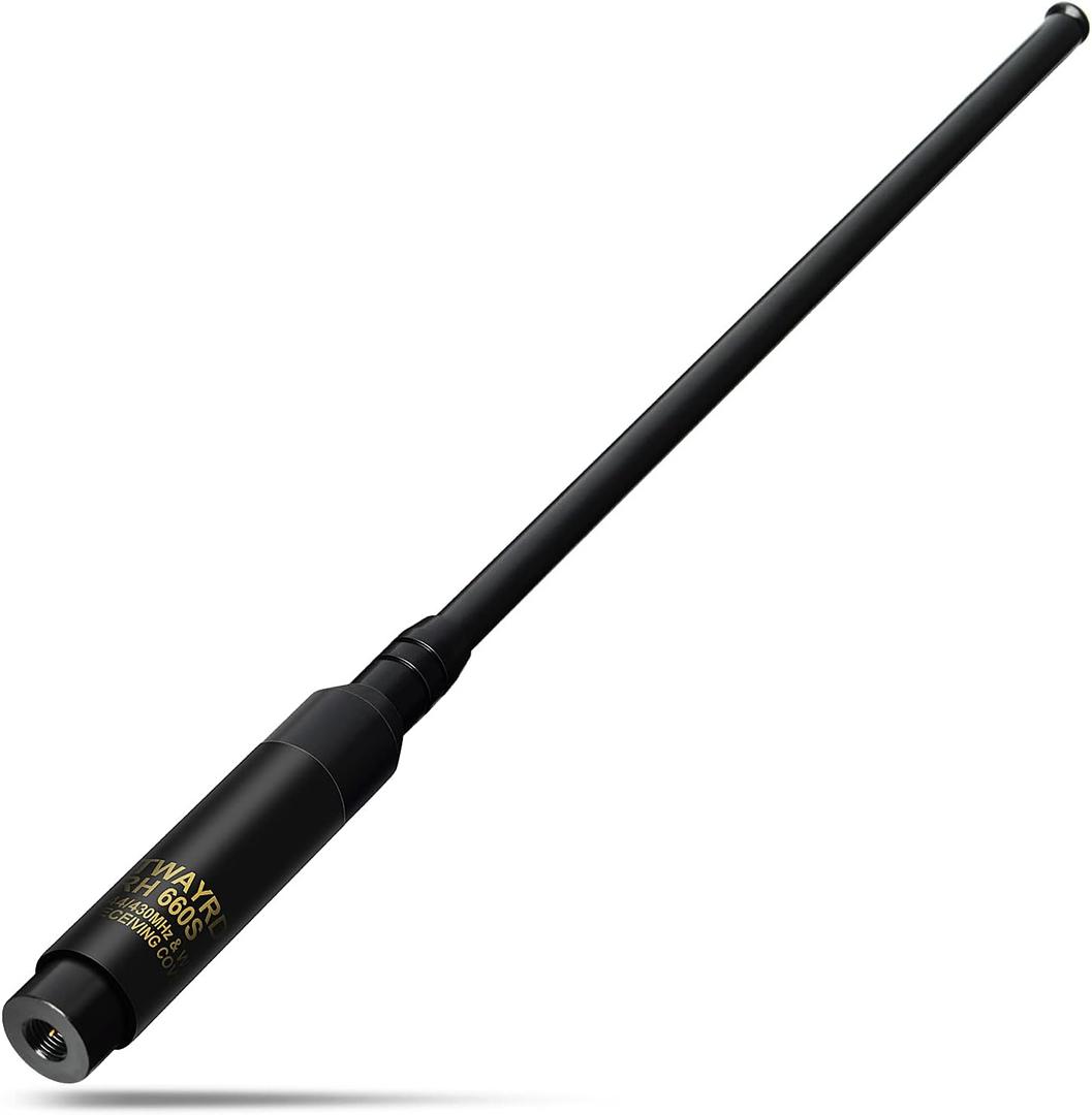 TWAYRDIO Dual Band VHF UHF Ham Radio Telescopic Antenna SMA Male 42 inch Retractable Replacement Long Antenna for Walkie Talkie Yaesu Vertex VX-3R VX-132 WOUNXUN KG-UV8D TYT Radios