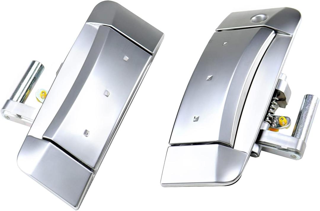 1 Pair Exterior Outside Door Handle Compatible with Nissan 350Z 2003-2009 Left Driver and Right Passenger Side Replaces 80607-CD41E 80606-CD01E Silver