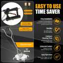 20" Pressure Washer Surface Cleaner with 4 Wheels and Dual Handle, Power Washer Attachment for Cleaning Concrete, Patio, Sidewalk, Deck and Driveways - PWS 20