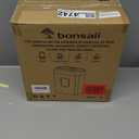 Bonsaii Paper Shredder for Home Use, 3.4 Gal Wastebasket, 6 Sheet Crosscut Paper Credit Cards, Staples, and Clips Shredder for Home Office Use, Portable Handle Design (C237-B New Version)