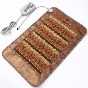 Amethyst Tourmaline Jade Far Infrared Pad - 32"L x 20"W Flexible - FIR Heating 86°-158°F - Negative Ions - FDA Registered Manufacturer - Natural Hot Stones - MediCrystal® Medium Mat for Back Health