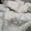White Faux Rabbit Washable Fur Area Rugs Circle Rugs for Living Room Bedroom Teen Room Fluffy Area Rug 3ft Round Rug (3 FT Round)