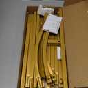 Fomcet 6FTx2.6FT Metal Gold Wedding Arch Backdrop Stand Balloon Arched Frame for Ceremony Birthday Party Graduation Bridal Baby Shower Anniversary Background Decoration (6x2.6FT(HxW))