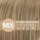 TISHINING Short Blonde Bob Wigs for White Women Blonde Highlight Pixie Bob Wig with Bangs Layered Straight Bob Synthetic Hair Replacement Wigs for Daily Party Use