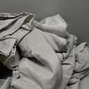 Ascoza 2pack 132 Inch Silver Round Tablecloth in Washable Polyester Fabric for Wedding/Banquet/Restaurant/Parties