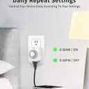 TiFFCOFiO Indoor Mechanical Outlet Timer, 3 Prong Timers for Electrical Outlets, 24-Hour Programmable Plug in Christmas Light Timer, ETL Listed (2 Pack)