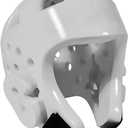 Kids & Adults Taekwondo Karate Headgear MMA Martial Arts Helmet, Soft Head Gear for Martial Art Grappling Muay Thai Kickboxing Taekwondo (Small, WHITE)