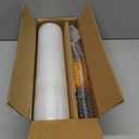 Cosy Family Plastic Wrap Stretch Film Roll - 1000ft 60 Gauge Industrial Strength 15 inch Wide Clear Plastic Wrap Roll with Handles for Pallet Wrapping Shipping Moving - Clear, Pack of 1