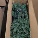 6.5FT Faux Christmas Tree with 1100 PE Branch Tips and 742 Branch Tips,Metal Hinge and Metal Foldable Base for Home,Lobby,Office,Party Decoration