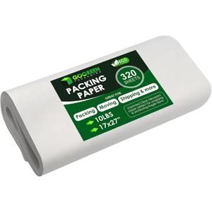 Newsprint Packing Paper  320 Sheets, Large 27" x 17" Unprinted Packing Paper Sheets for Moving, Shipping, Wrapping & Storage | Packaging Paper for Moving, Packing, Made in USA.