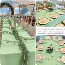 4 Pack Rectangle Tablecloth 60x102 Inch Sage Green Washable Polyester Table Cover for Wedding Dining Table Parties Banquet60x102 Sage Green