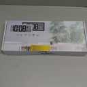 WallarGe 14.5'' Large Digital Wall Clock Battery Operated with Jumbo Numbers, Temperature and Date - Easy to Read and Set, Auto DST