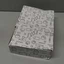 Round Glass Snackle Box Container Snack Organizer and Fruit Platter with Acacia Wood Lids and Tray Divided Serving Tray for Nuts Candy Dry Fruits (6 Jars)