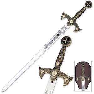 Knights Templar Sword with Plaque