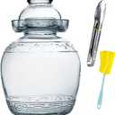Glass Fermenting Jar, Large Capacity Sealed Pickle Jar, (B 2.5L/88oz)