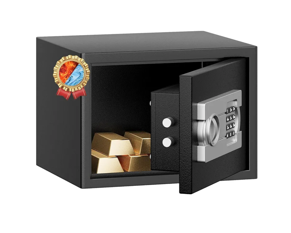 RexTact Fireproof Safe with Fire Video,1.0 Cubic Feet Class A Standard Digital Safe Box Fireproof for Home & Office, Alloy Steel Fire Proof for Document Money Jewelry Valuables, Black