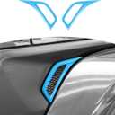 RT-TCZ for Jeep JL Side Fender Vent Decal Trim Cover for Jeep Wrangler JL JLU 2018-Present for Gladiator JT 2020-Present Baby Blue Exterior Accessories 2pcs