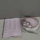 360 Rotating Vanity Makeup Organizer, 2 Small Trays & 5 Compartments for Cosmetics, Skincare, Perfume, Lipstick & Make up Brushes Holder, Dresser Countertop Organizers and Storage for Bathroom, Desk (Pinkish Purple)