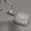 Cute Case for Airpod 3 with Pearl Lanyard Girly Cover Compatible with AirPods 3rd Generation (2021) Shell for Women