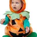 Spooktacular Creations Halloween Baby Pumpkin Costume with Green leaves for Toddler Kids Halloween Dress Up Pumpkin Party (Orange)