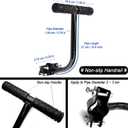 Bike Child Seat Kit, Included Bike Rear Seat Cushion with Safety Cycling Backrest + Backseat Armrest Handrail + Foldable Hidden Bicycle Footrests + Universal Handlebar Bell + Installing Tools