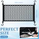Woanger 2 Pcs Wagon Cargo Net for Stroller 13.78 x 27.56 Inch Heavy Duty Stretchable Foldable Cargo Net for Extra Storage Space Large Storage Capacity Net Wagon Accessories
