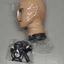 Mannequin Head Bald Female Cosmetology Manikin Head for Wigs Making Wig Display Hat Display Glasses Display Hairdressing Training Head Doll Head with Clamp